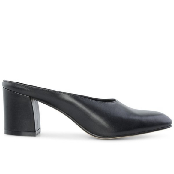 Maryam Nassir Zadeh black leather slip-on mules - Picture 3 of 7